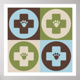 Pop Art Veterinary Medicine Poster