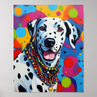 Pop Art Vibrant Dalmatian