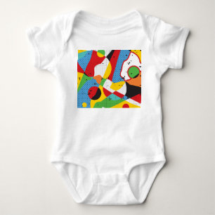 Pop Art, Vibrant Minimalism. Baby Bodysuit