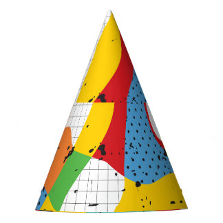 Pop Art, Vibrant Minimalism. Party Hat
