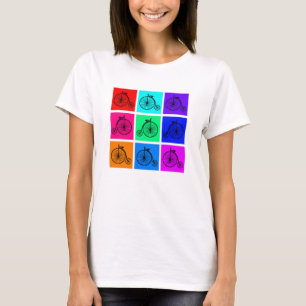 Pop Art Vintage Two Wheeler Bike Apparel T-Shirt