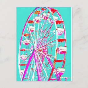 Pop Art Wheel Postcard