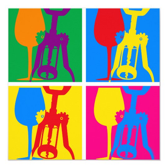 Pop Art Wine Card