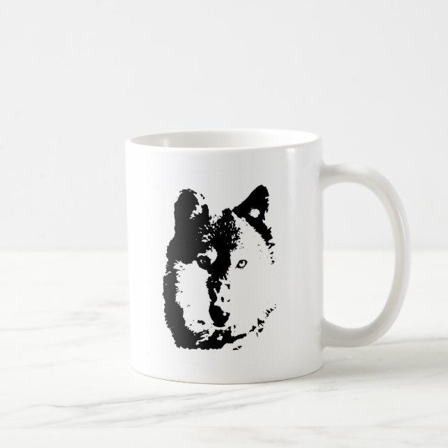 Pop Art Wolf Coffee Mug (Right)
