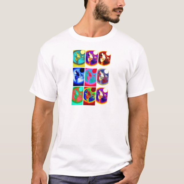 Pop Art Wolf T-Shirt (Front)