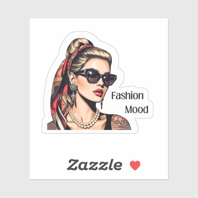 Pop Art Woman Fashion Mood (Sheet)