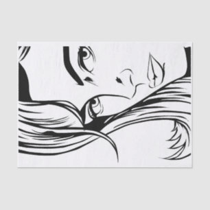 Pop Art Woman Tissue Paper