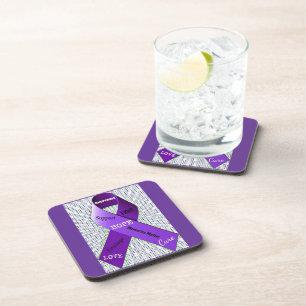 Pop Art Words of Hope Coaster