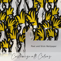 Pop Art Yellow Crested Cockatoos