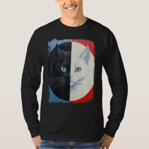 Pop Art Yin Yang Cat T-Shirt