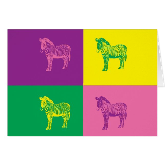 Pop Art Zebra (Front Horizontal)