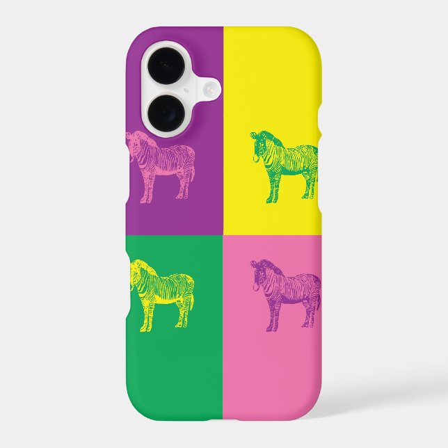 Pop Art Zebra Case-Mate iPhone Case (Back)