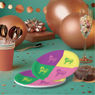 Pop Art Zebra Plate
