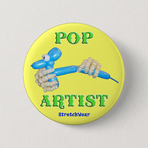Pop Artist Balloon Dog 2 Inch Round Button