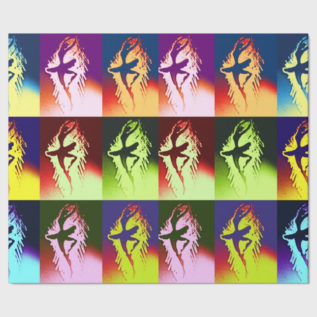 Pop Ballerina Wrapping Paper (Seam)