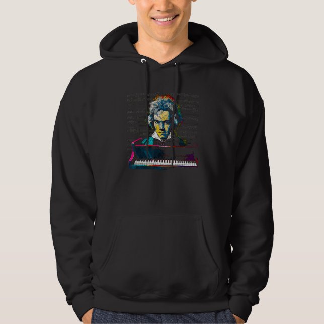 Pop Beethoven Pianist Hoodie (Front)