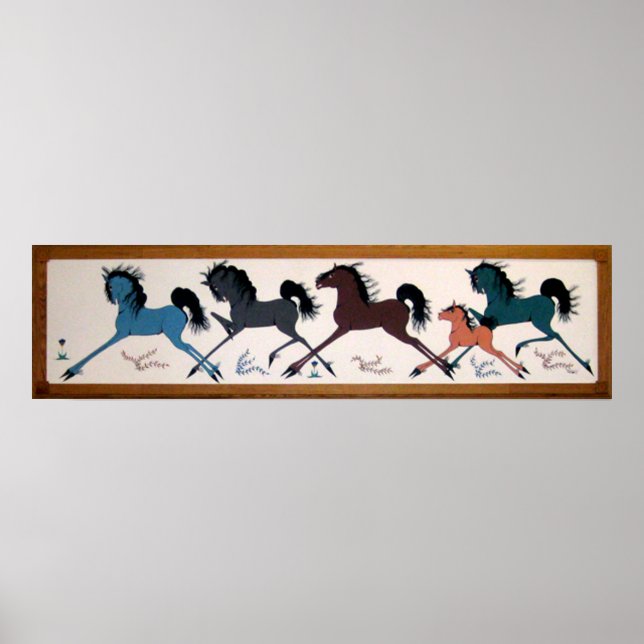 Pop Chalee Horse Mural Poster (Front)