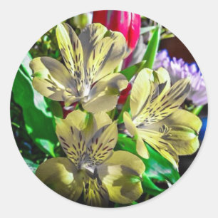 Pop Colour Flowers Sticker