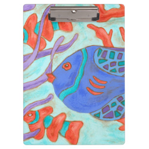 Pop-Coloured Fish Clipboard