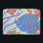 Pop-Coloured Fish iPad Mini Cover<br><div class="desc">This painting by Nancy Slocum captures the beautiful water life under seas. It represents colour fish swimming in the blue ocean. This picture will add colour to any living room or kids' room.</div>