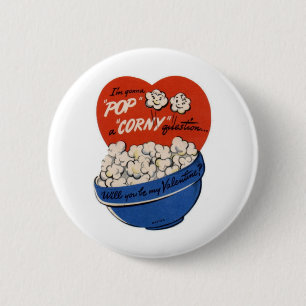 Pop "Corny" Valentine 2 Inch Round Button