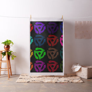 Pop Culture 45 Vinyl Record Inserts Fabric