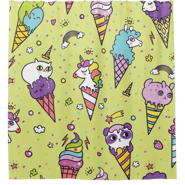 Pop Cute Ice Cream: Animal Pattern (Front)