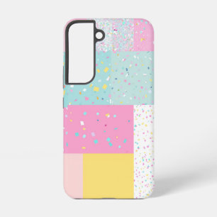 Pop Cute Patchwork Terrazzo Pattern Samsung Galaxy Case
