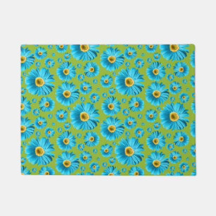 Pop Daisy Aqua Blue Doormat