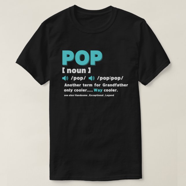 POP Definition Dictionary Entry - Another Term  T-Shirt (Design Front)