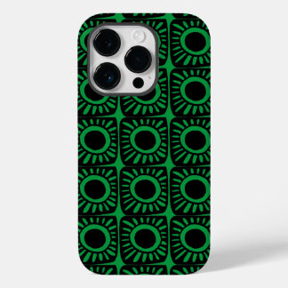 Pop design in green Case-Mate iPhone 14 pro case