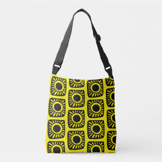Pop design in yellow crossbody bag