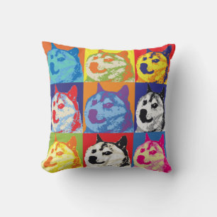 Pop Doge Throw Pillow