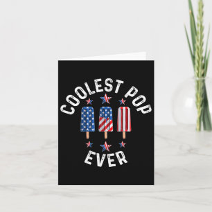 Pop Ever Ice Cream America 4th Of July  Card