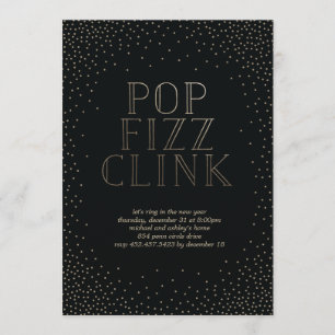 POP FIZZ CLINK Invitation de fête de vacances