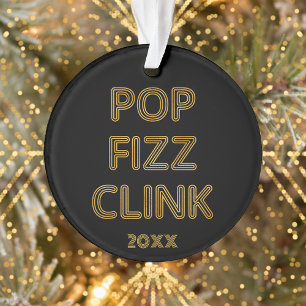 Pop Fizz Clink Typographie moderne Photo