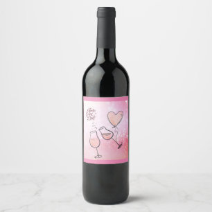 Pop Fizz Clink Wine Glass Champagne Celebration Label