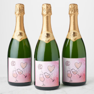 Pop Fizz Clink Wine Glass Sparkling Wine Celebrati Sparkling Wine Label