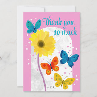 POP flower card -gerbera- サイズ 12.7cm x 17.8cm, 封筒