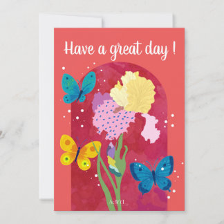 POP flower card -iris-