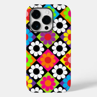 Pop Flower Power Squares Case-Mate iPhone 14 Pro Case