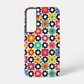 Pop Flower Power Squares Samsung Galaxy Case