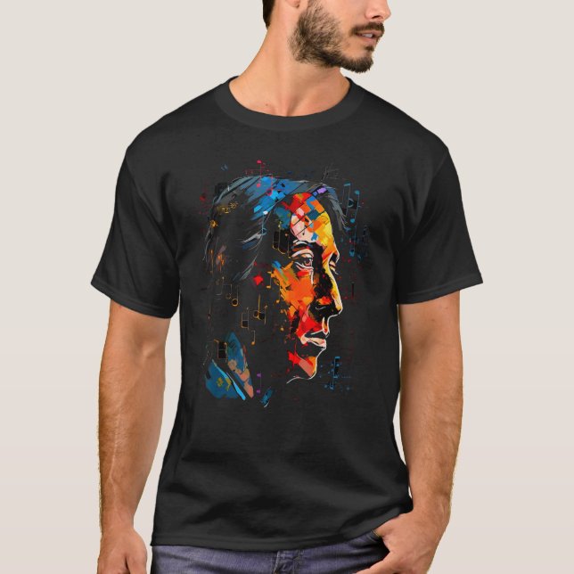 Pop Frederic Chopin Music T-Shirt (Front)