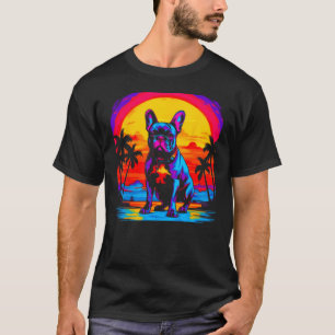 Pop French Bull Dog Vacation T-Shirt
