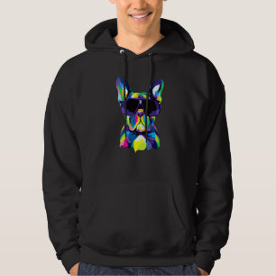 Pop French Bulldog Cute Fur Mom Dog Dad Frenchie Hoodie