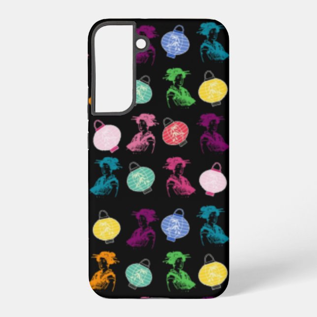 Pop Geishas & Lanterns Samsung Galaxy S22+ Case (Back)