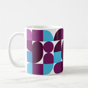 Pop Geometry Retro Mug – Colourful Mid-Century