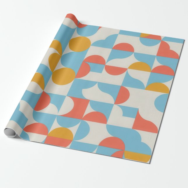 Pop Geometry Wrapping Paper (Unrolled)