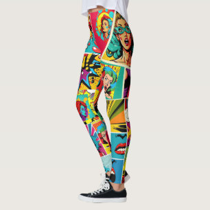 Pop Girl Art Comic Leggings 2 -Cool