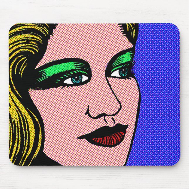 Pop Girl Mouse Pad (Front)